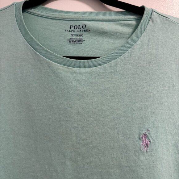 Polo Ralph Lauren Men’s Short Sleeve T-Shirt — Light Green | Size Medium - Picture 5 of 6